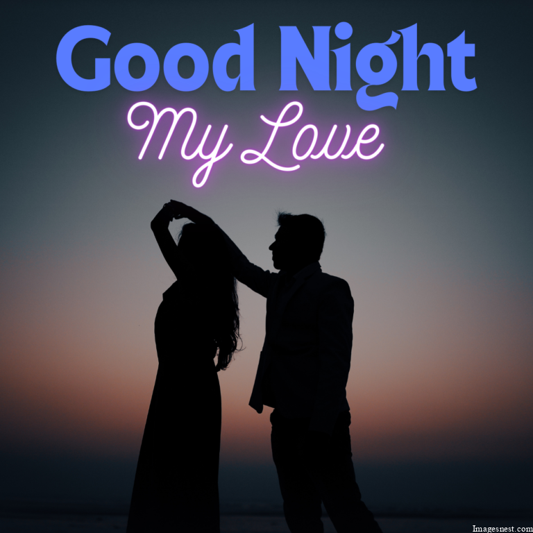 good night images with love couple